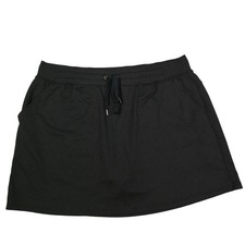 Tek Gear On-the-Go Gear Black Athletic Skort Womens XL Drawstring Pockets Active