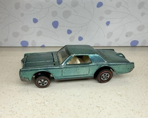 🔥 Hot Wheels Redline Faded Icy Aqua Custom Continental! UNIQUE COLOR!