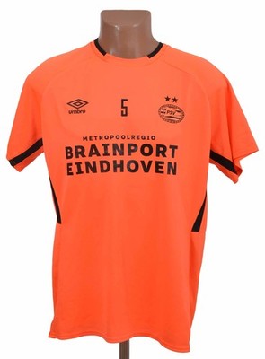 PSV EINDHOVEN 2010'S TRAINING FOOTBALL SHIRT UMBRO SIZE L ADULT PLAYER ISSUE #5