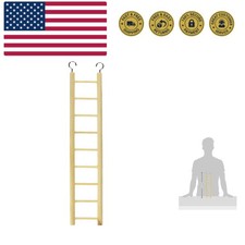 Prevue Pet Products Birdie Basics 9-Step Wood Ladder for Bird, 14-1/2-Inch