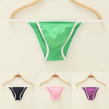 Stylish Men's Fine Cotton Jersey Bikini Contoured Tanga String Underwear