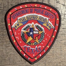 Texas Highway Patrol Police Patch - Christmas - TX