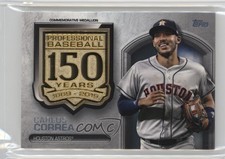 2019 Topps Update 150th Anniversary Manufactured Medallion Carlos Correa 0yq9