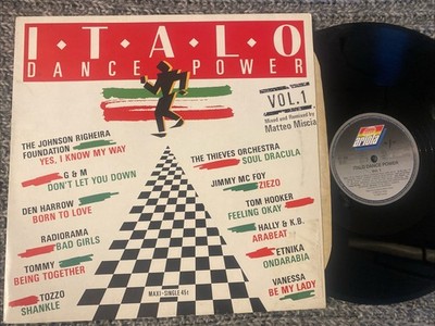 Italo Dance Power Lp Vol. 1 Italo Disco 1988 V. G+ / Vinyl N. M
