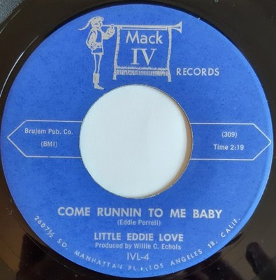 Little Eddie Love - Come Runnin To Me Baby / There Is A Flame, 7'', (Vinyl)