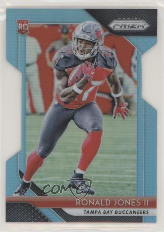 2018 Panini Prizm Rookie Light Blue Prizm 21/199 Ronald Jones II #214 0c6