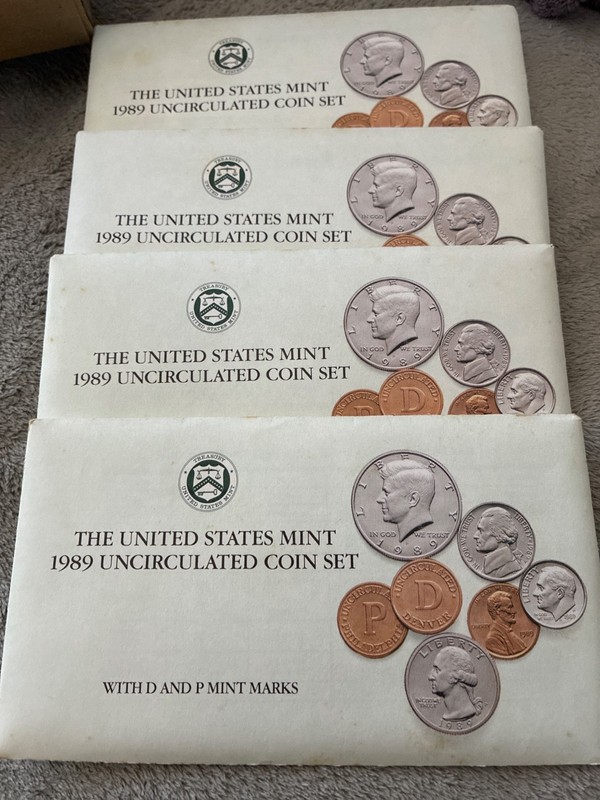 1989 US Mint Uncirculated Set P & D Business Strike With Original Envelope