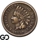 1859 Indian Head Cent Penny, Choice XF