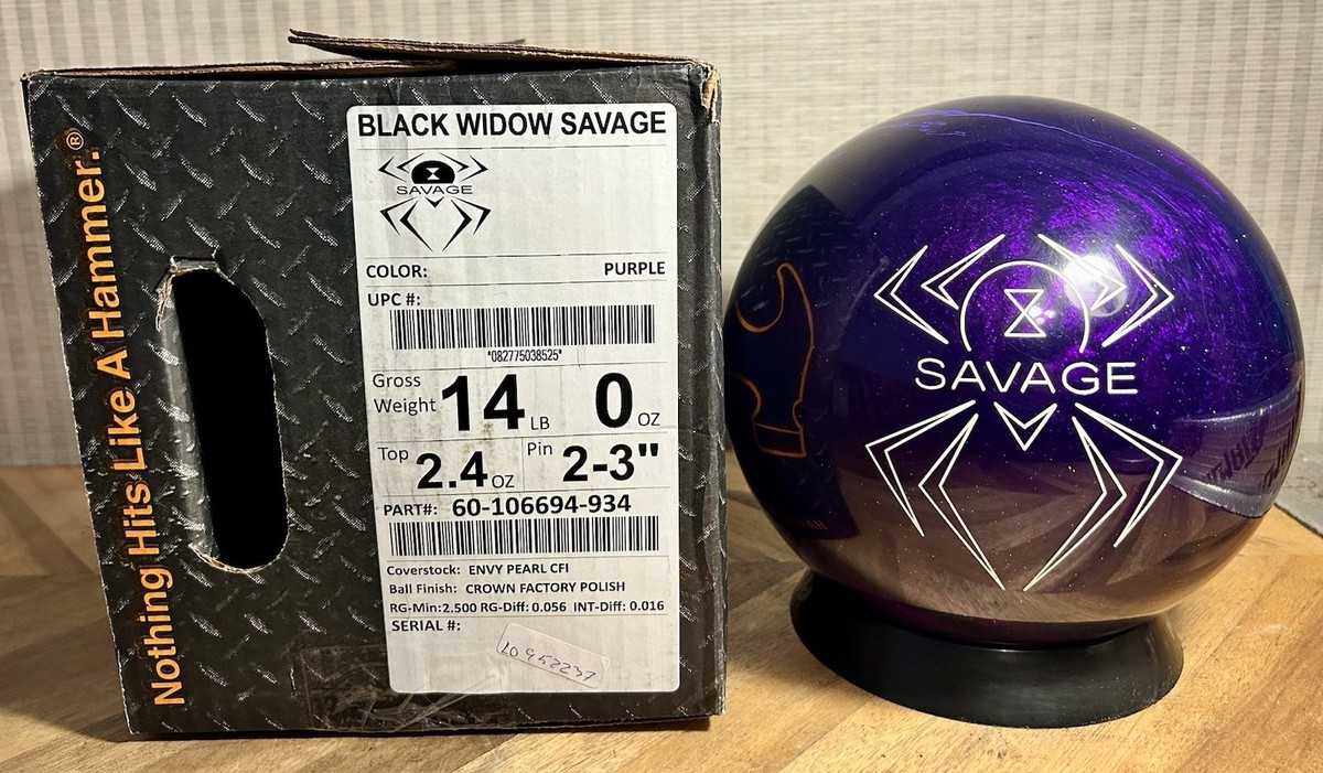 Hammer Black Widow Savage Overseas Bowling Ball NIB 1st Quality