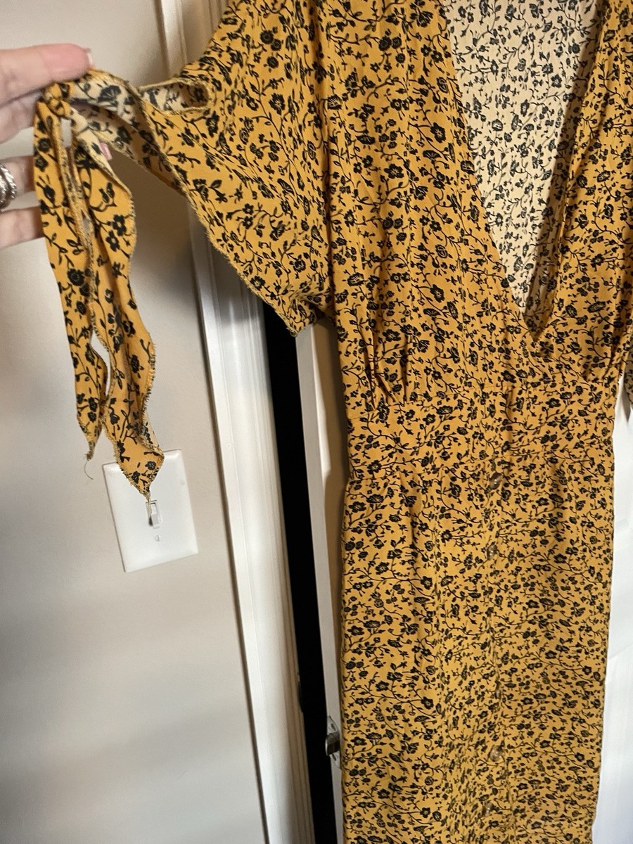 yoins dress 3XL Gold Flower Pattern | eBay