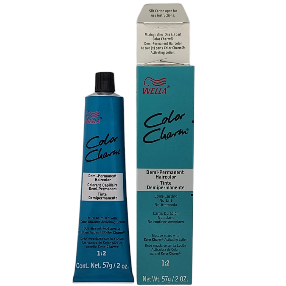 12 Pack Wella Color Charm Permanent Gel Hair Color 5N 5/0 Light Natural Brown2oz - Image 4 of 4