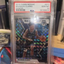 2019-20 Panini Mosaic Genesis SSP BRANDON CLARKE NBA Debut Rookie Card PSA 10. rookie card picture