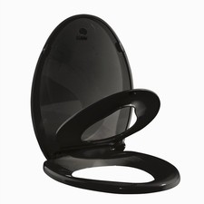 GARVEE Elongated Toilet Seat with Built-in Toddler Potty Training Seat Child NEW