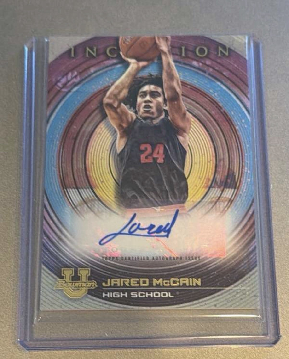 2022-23 Bowman Inception University - Autographs Jared McCain #BIA-JM (AU, RC)