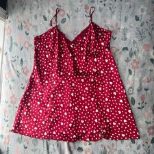 Vintage Delicates Lace Babydoll Slip Dress XL Romantic Y2K 90s Lingerie Coquette
