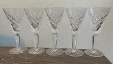 5 Waterford Cut Crystal TYRONE 5-3/8" Sherry Glasses