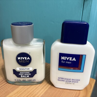 NIVEA MEN SENSITIVE SOOTHING POST-SHAVE BALM & NIVEA FOR MEN AFTER SHAVE BALSAM