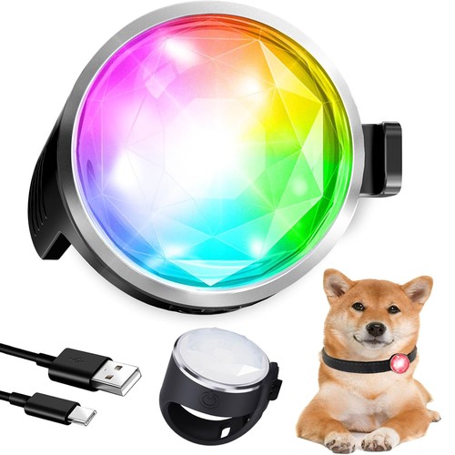 2Stk Hunde Leuchtanhänger Leuchthalsband Led Hundehalsband Blinklicht Leuchthund - Bild 9 von 9