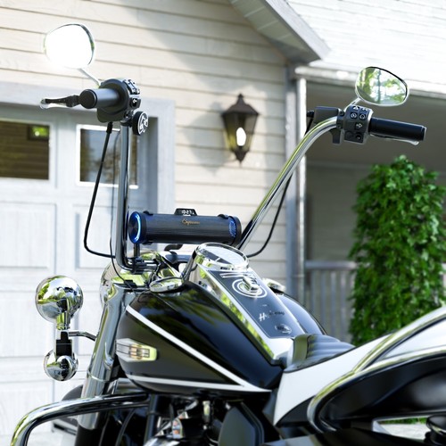 Waterproof Motorcycle Stereo 6 Speakers Audio System Bluetooth 300W Amp FM Radio - Bild 5 von 9