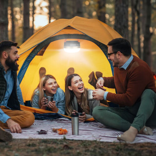 2x Lámpara de Camping LED Linterna de Camping USB Recargable con Banco de Energía 1800mAh Portátil - Imagen 10 de 14