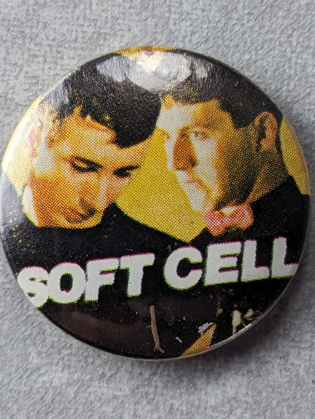 Vintage 80s Soft Cell PIN BADGE Purchased Around 1986 image 2