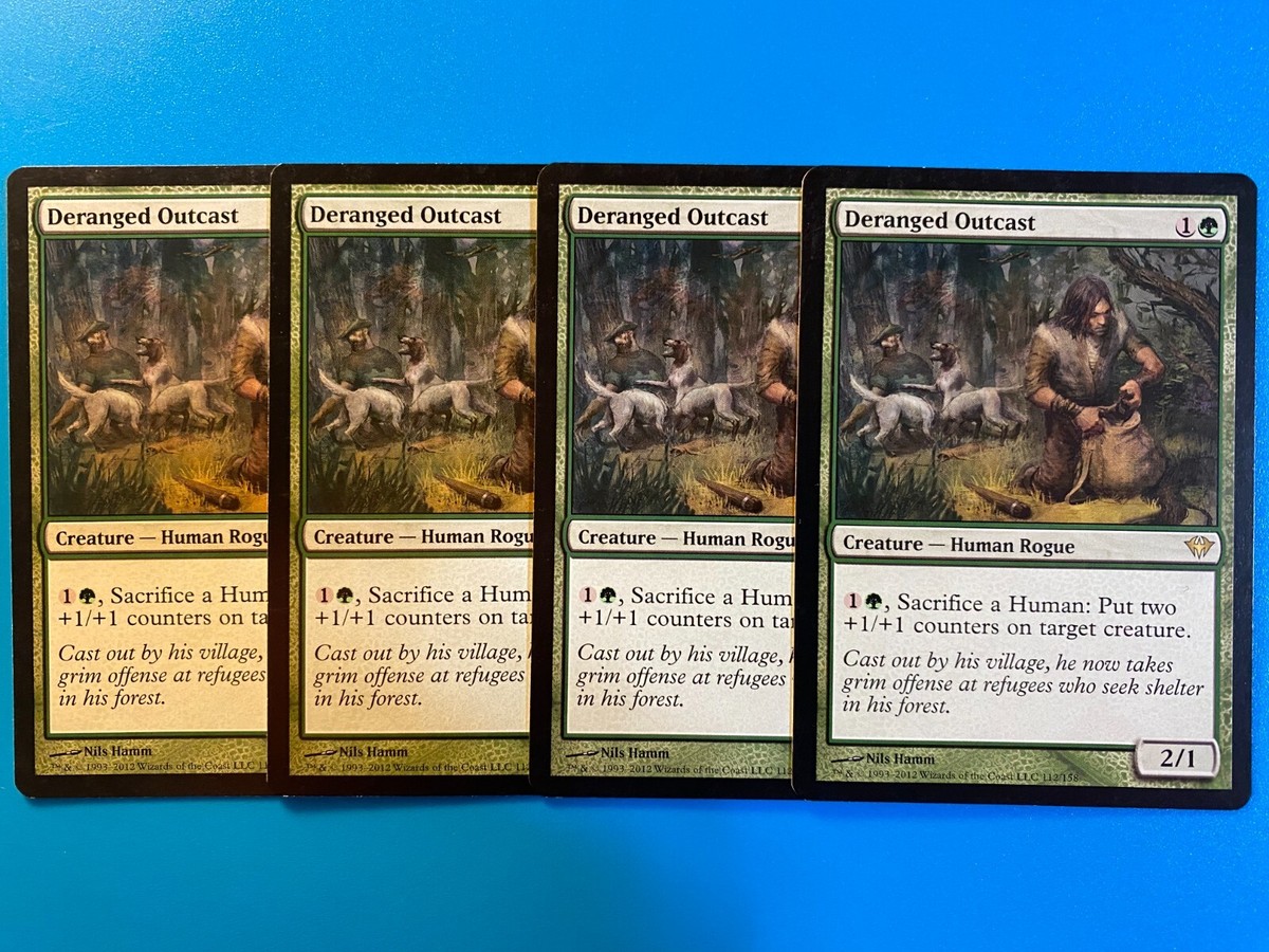 MTG 4x Deranged Outcast Dark Ascension Modern Magic the Gathering Card x4 NM