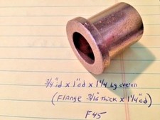 Oilite Flange Bushing Bronze 3/4 id x 1 x 1 1/4 Brass Bush Shim Spacer Bearing