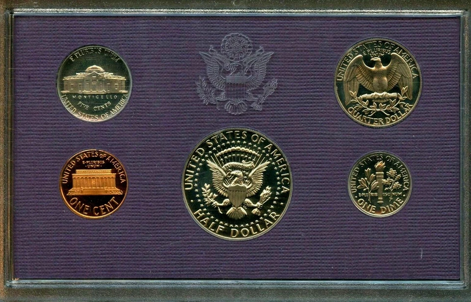 1987-S US Proof Mint Set 5 Coins CLAD 20owc0201 - Image 3 of 4