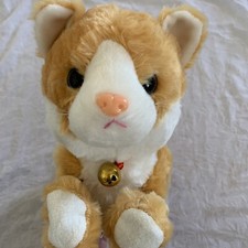 Orange Plush Cat Stuffed Animal Interactive Cat Robot Toy, Robotic Cat TESTED