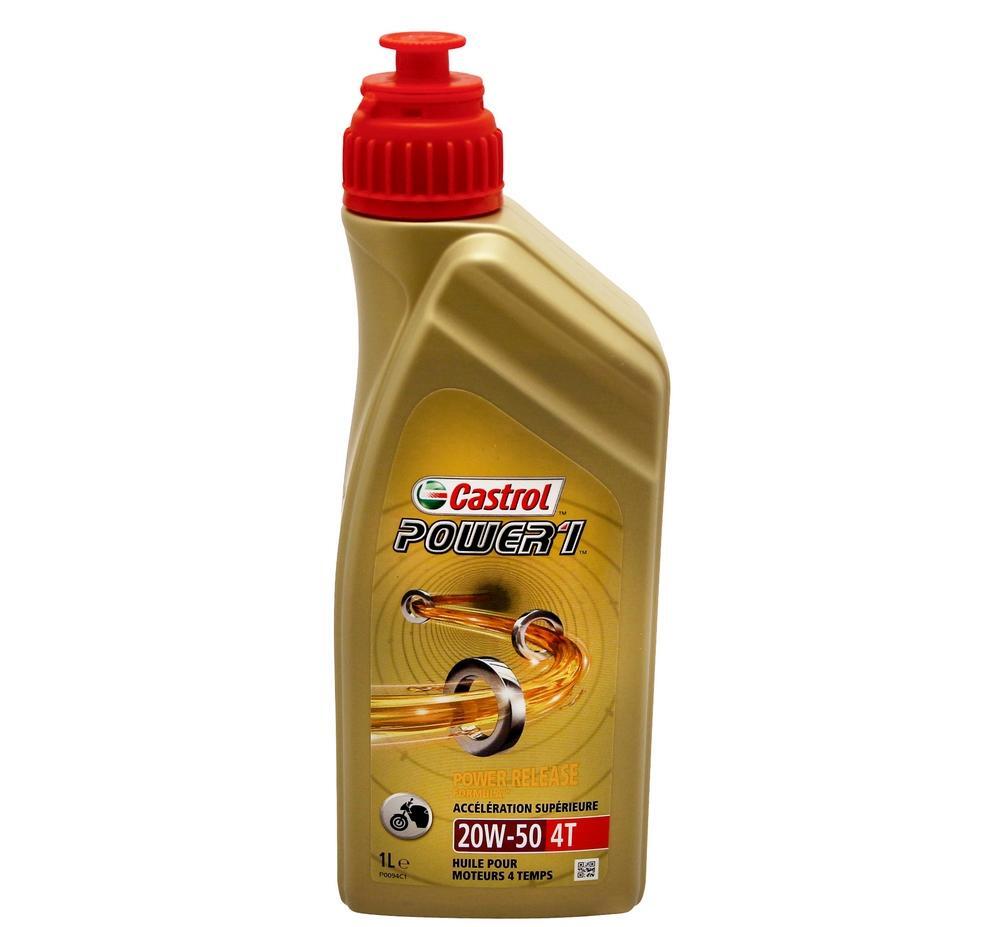 Castrol Power 20w-50 huile semi-synthétique réduit l'usure mécanique 4T