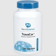 NeuroScience Travacor Dietary Supplement 120 capsules Expiration 10/2026