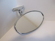 Chrome Rear View Mirror Oval Bolt On Universal Custom Classic Hot Rod 6616