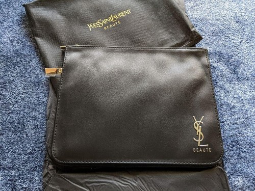 Ysl Yves Saint Laurent Beaute Black Bag 16.5CM X 21 Height 7CM Square
