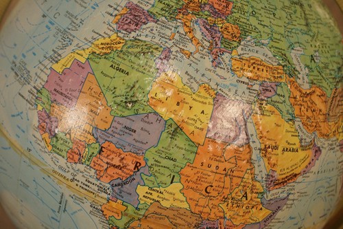 Vintage World Globe Replogle World Nation Topographical - Picture 5 of 16