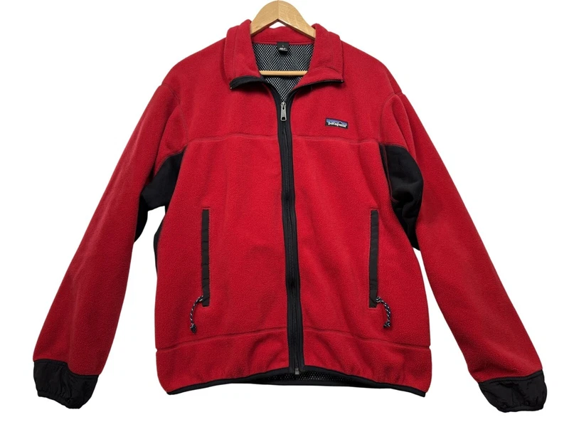 patagonia fleece full zip vintage 1990s jacket