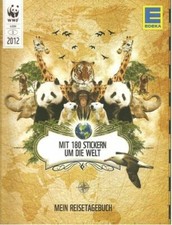 EDEKA WWF - 5 stickers from 168 different "AROUND THE WORLD WITH 180 STICKERS"