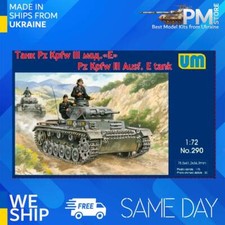 Unimodel 290 - 1/72 Tank PanzerIII Ausf E, scale plastic model kit