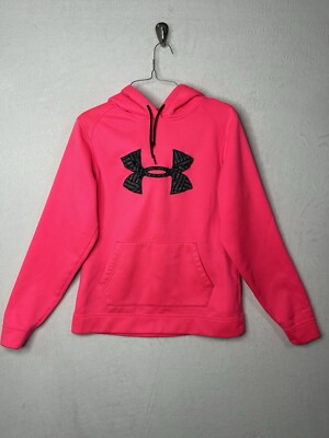 UNDER ARMOUR Womens Pink Breast Cancer Hoodie Sweatshirt