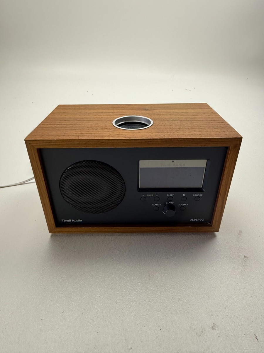 Tivoli Audio Albergo Wood AM/FM/BT Clock Radio w/ AC Power
