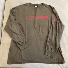 Awesome - Vintage - Tommy Hilfiger - Spell Out Logo - Long Sleeve T Shirt - XL