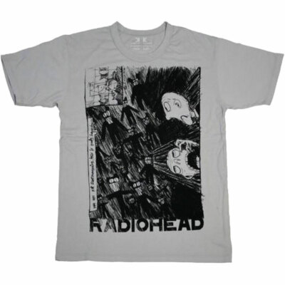 The Salvages TシャツRadiohead Radiohead Scribble Grey T-Shirt NEW OFFICIAL | eBay