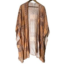 Japna Midi Length Summer Cardigan Womens One Size Kimono Swim Cover Topper