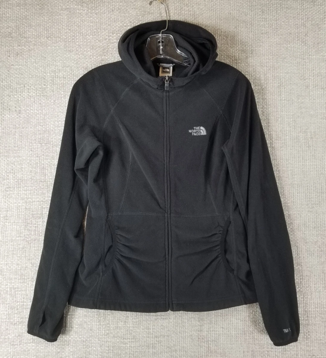 The North Face Jacket Women's Small Black Full Zip Fleece Pockets TKA 100