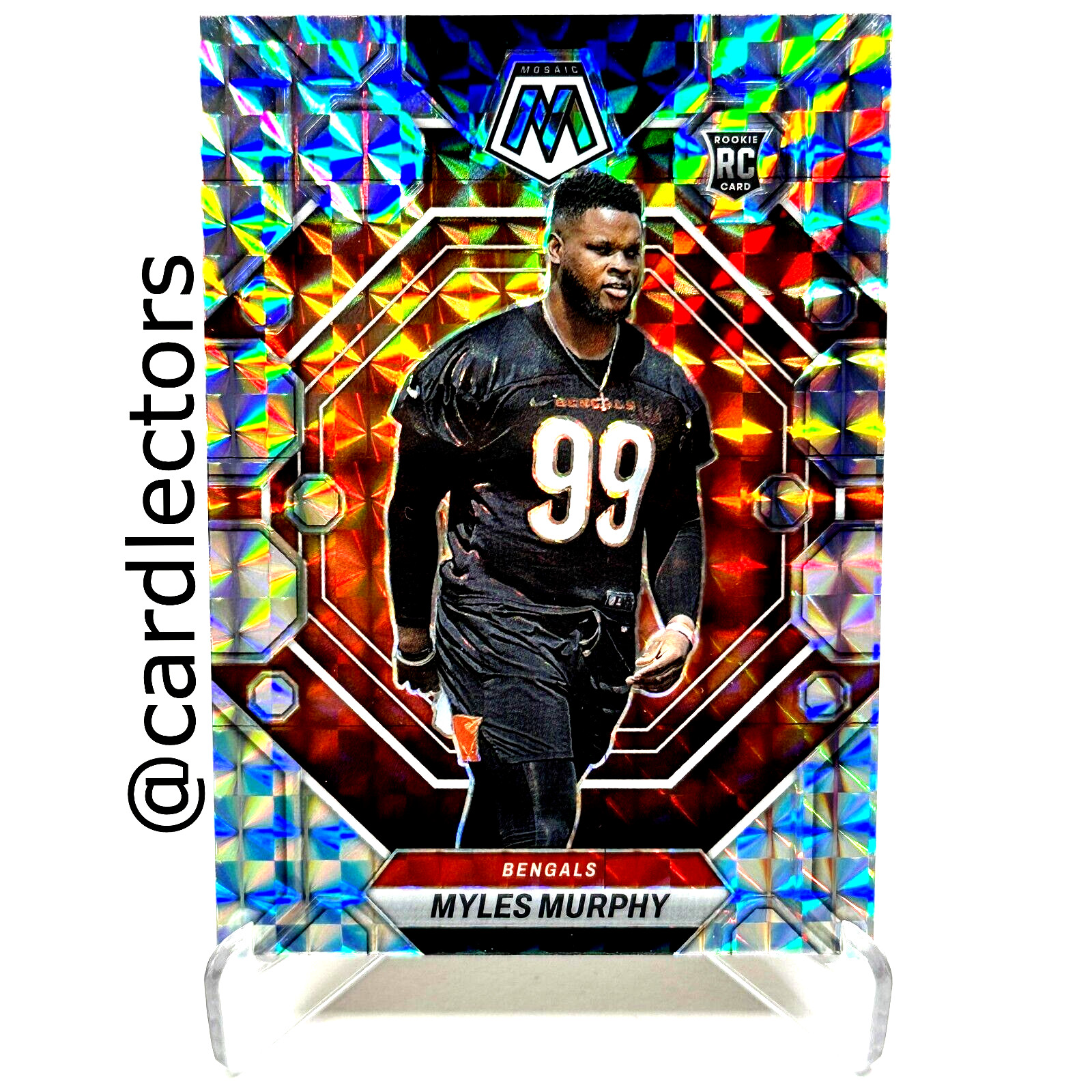 2023 Panini Mosaic Football MYLES MURPHY #351 RC Silver Mosaic PRIZM SP BENGALS