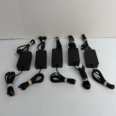 Lot of 5 Microsoft 1627 Power Supply Chargers 12V 4A - Used