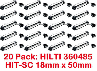 20 Pack Hilti 360485 HIT-SC 18x50 Adhesive Composite Sleeve