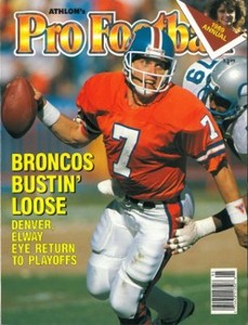 Details About John Elway Denver Broncos Athlon Sports 1989 Nfl Pro Football Preview Magazine - 
