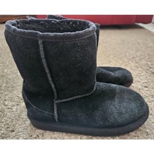KOOLABURRA by UGG Black Suede Boots Youth Girls Size 1