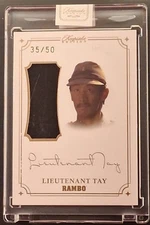 2024 Rambo Keepsake Premiere Edition #208 Lt. Tay Patch/Laser Signapatch 35/50