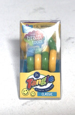 Tangle Jr Classic Sensory Fidget Toy Brain Tool Twisty Stress Relief Yellow/Gree